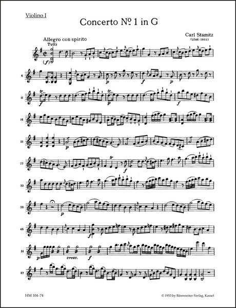 Stamitz: Cello Concerto No. 1 in G Major