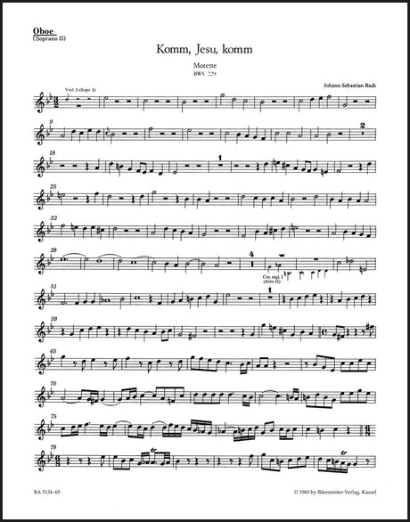 Bach: Komm, Jesu, komm, BWV 229
