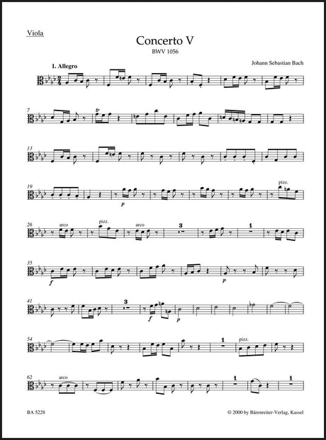 Bach: Harpsichord Concerto No. 5 in F Minor, BWV 1056
