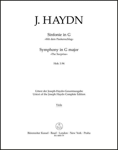 Haydn: Symphony No. 94 in G Major, Hob. I:94