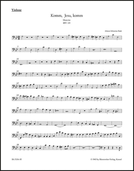 Bach: Komm, Jesu, komm, BWV 229
