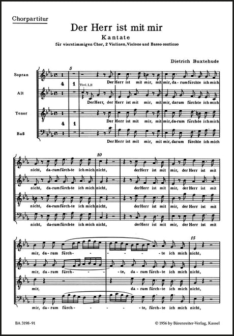 Buxtehude: Der Herr ist mit mir, BuxWV 15