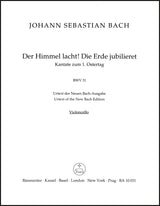 Bach: Der Himmel lacht! Die Erde jubilieret, BWV 31