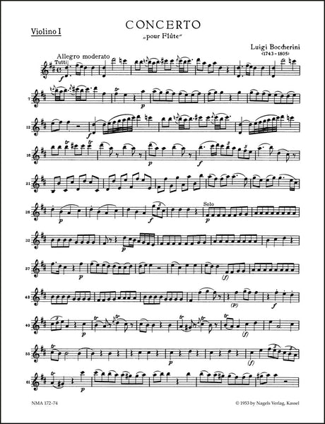 Boccherini: Flute Concerto in D Major, Op. 27