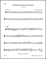 Telemann: Gelobet seist du Jesu Christ, TWV 1:612