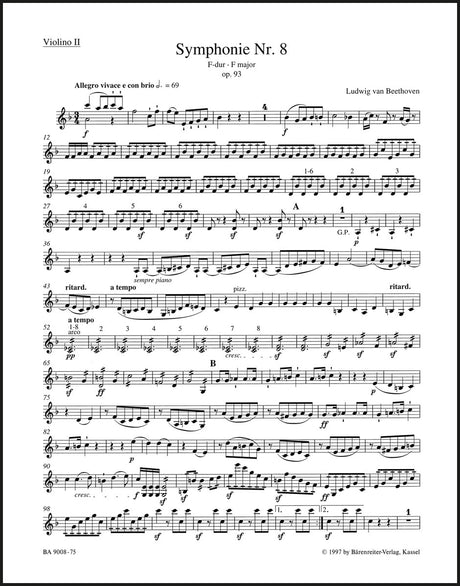 Beethoven: Symphony No. 8 in F Major, Op. 93