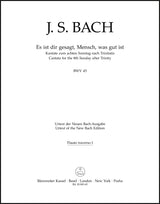 Bach: Es ist dir gesagt, Mensch, was gut ist, BWV 45