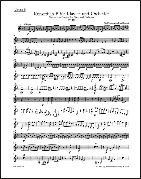 Mozart: Piano Concerto No. 19 in F Major, K. 459