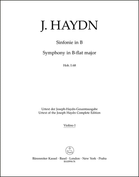 Haydn: Symphony in B-flat Major, Hob. I:68