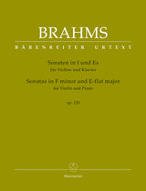 Brahms: Sonatas, Op. 120 (violin version)