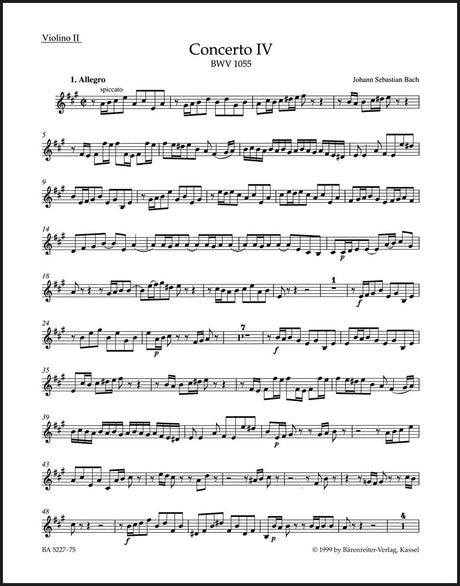 Bach: Harpsichord Concerto No. 4 in A Major, BWV 1055