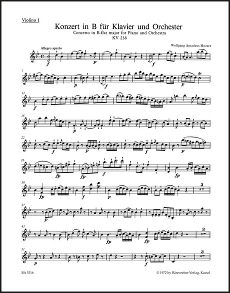 Mozart: Piano Concerto No. 6 in B-flat Major, K. 238