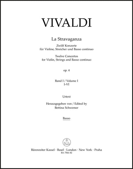 Vivaldi: La Stravaganza, Op. 4 - Volume 1 (Nos. 1-6)