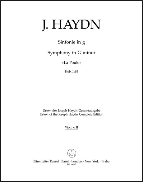 Haydn: Symphony in G Minor, Hob. I:83 "La Poule"