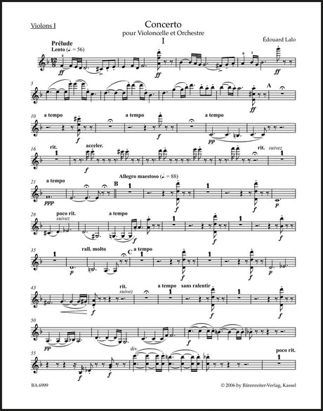 Lalo: Cello Concerto in D Minor
