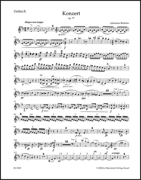Brahms: Violin Concerto in D Major, Op. 77