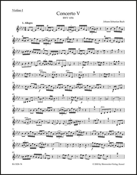 Bach: Harpsichord Concerto No. 5 in F Minor, BWV 1056