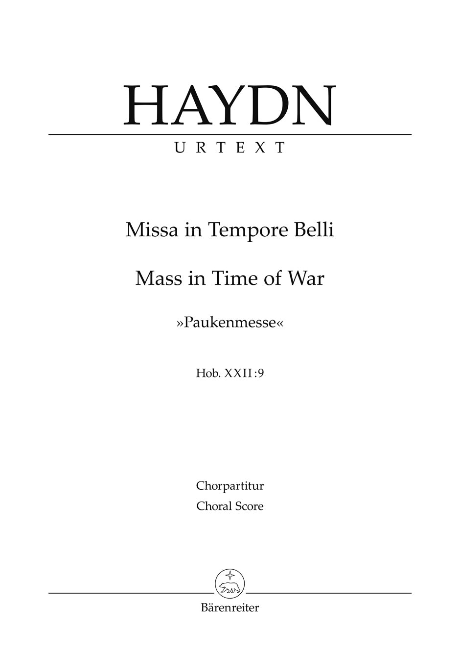 Haydn: Missa in Tempore Belli, Hob. XXII:9