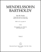 Mendelssohn: Psalm 98 - "Singet dem Herrn ein neues Lied", MWV A 23, Op. 91