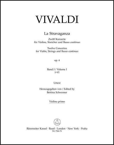 Vivaldi: La Stravaganza, Op. 4 - Volume 1 (Nos. 1-6)