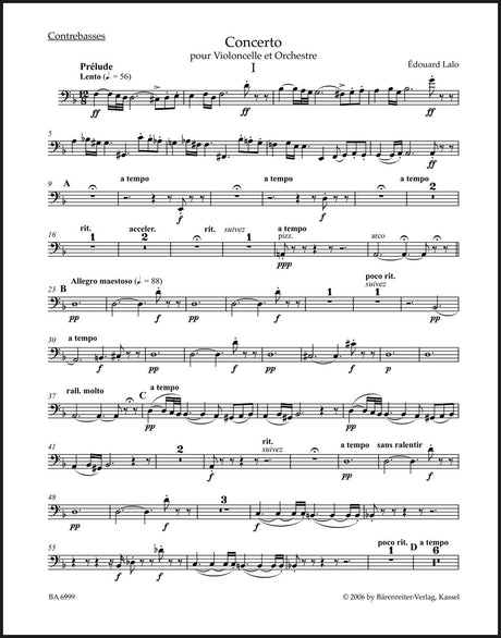 Lalo: Cello Concerto in D Minor