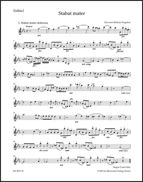 Pergolesi: Stabat mater