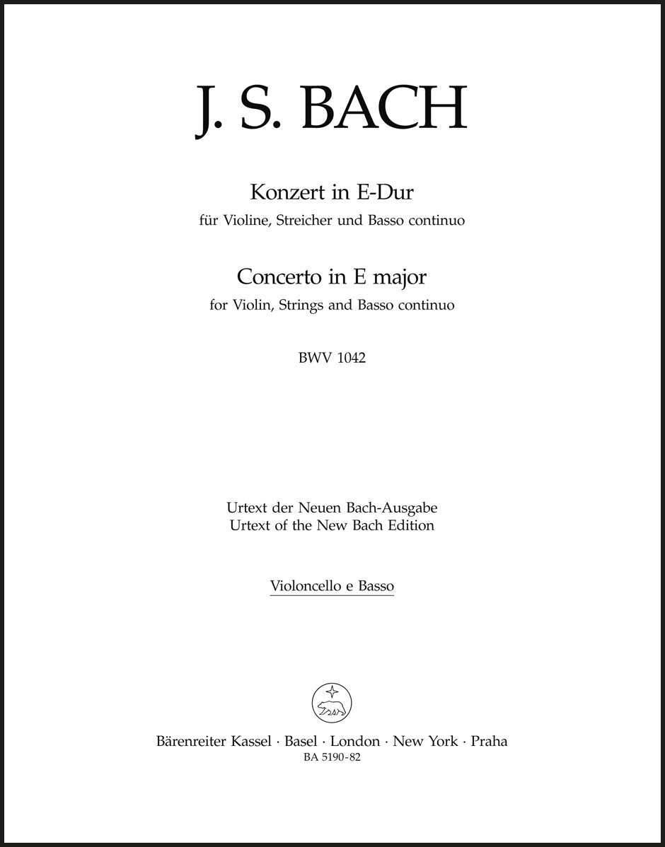 Bach: Violin Concerto in E Major, BWV 1042