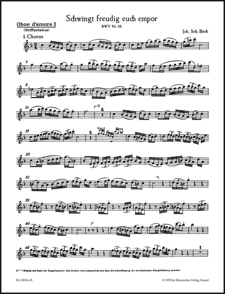 Bach: Schwingt freudig euch empor, BWV 36