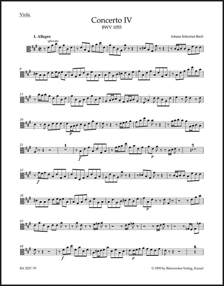 Bach: Harpsichord Concerto No. 4 in A Major, BWV 1055