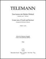 Telemann: Nun komm der Heiden Heiland, TWV 1:1174