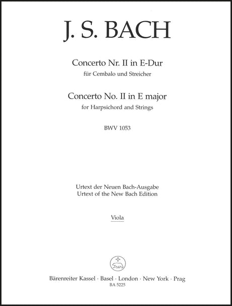 Bach: Harpsichord Concerto No. 2 in E Major, BWV 1053
