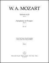 Mozart: Symphony No. 7 in D Major, K. 45