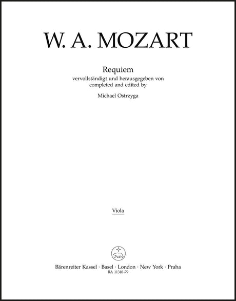Mozart: Requiem, K. 626 (completed by Ostrzyga)