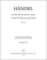 Handel: O praise the Lord with one consent, HWV 254