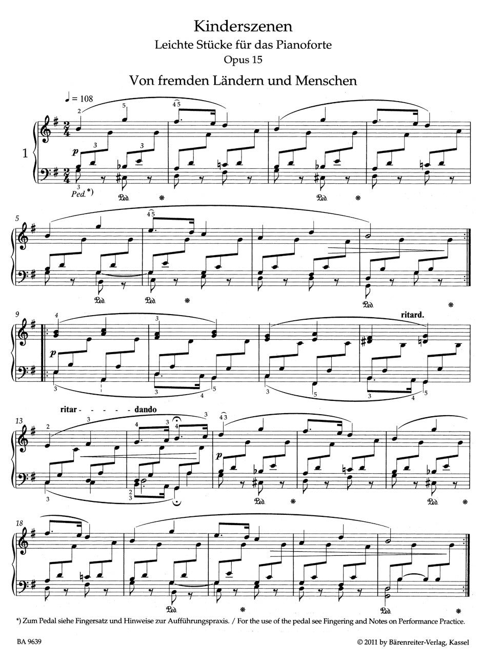 Schumann: Kinderszenen (Scenes from Childhood), Op. 15