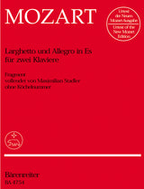 Mozart: Larghetto and Allegretto for 2 Pianos in E-flat Major, K. deest