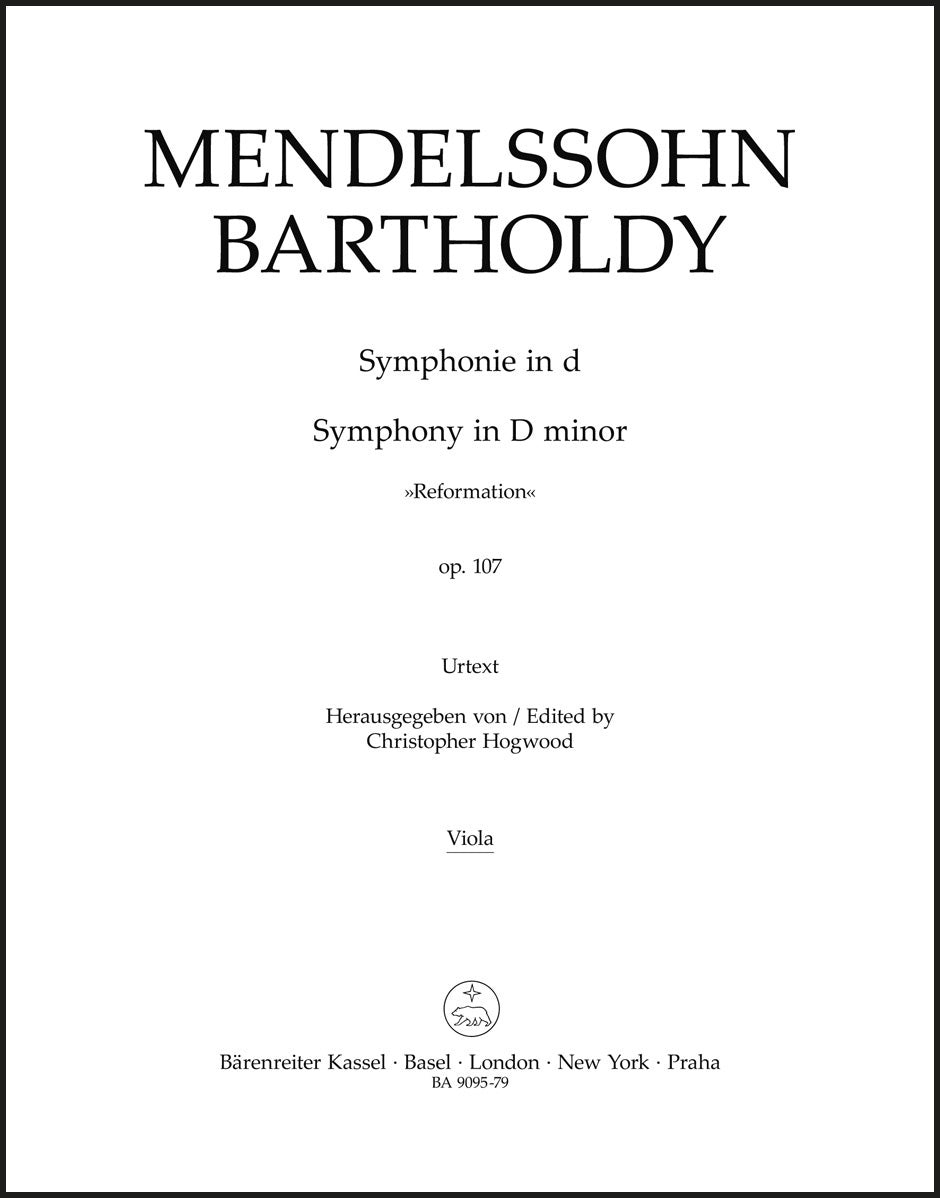 Mendelssohn: Symphony No. 5 in D Minor, Op. 107 ("Reformation Symphony")