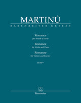 Martinů: Romance for Violin and Piano, H 186bis