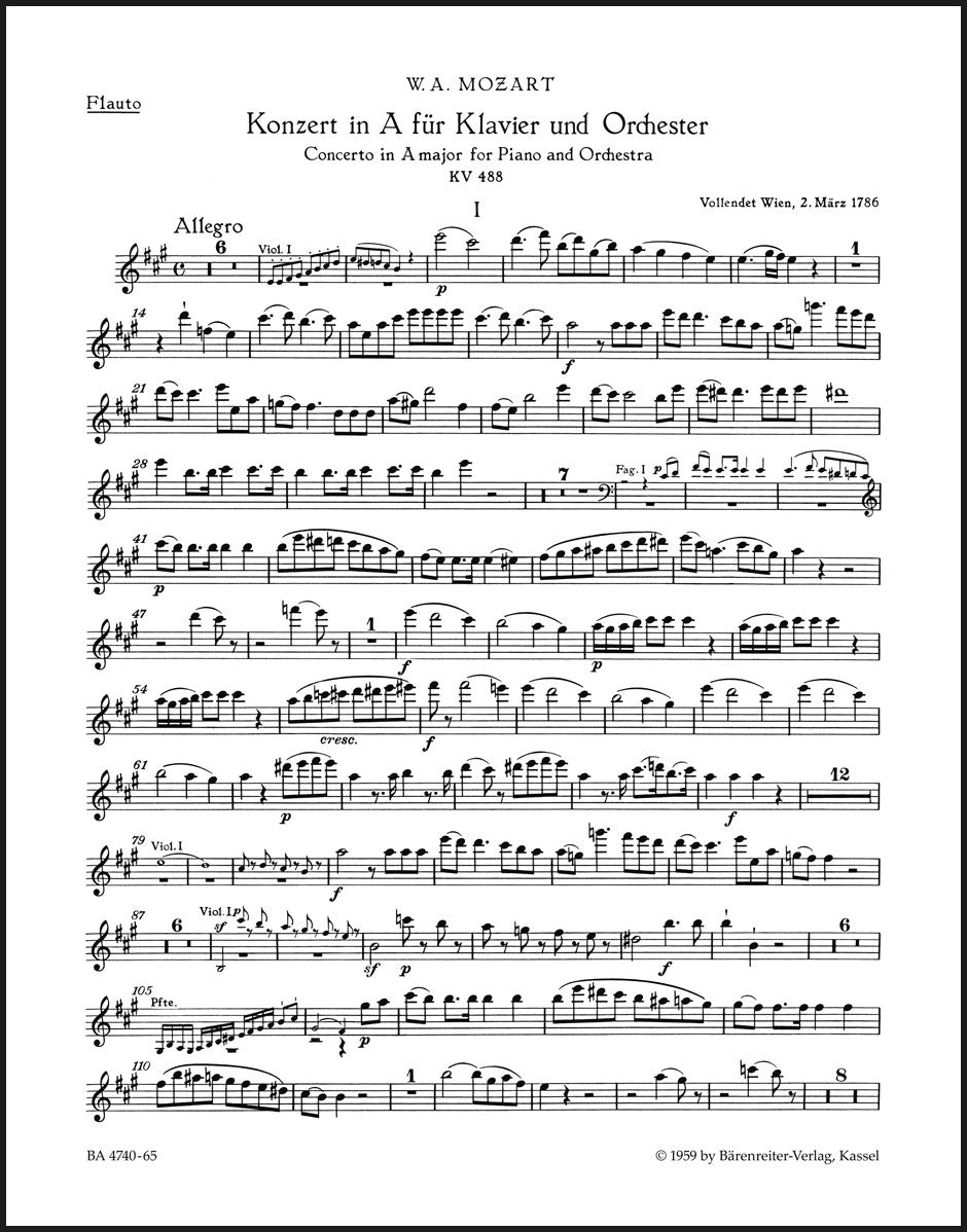 Mozart: Piano Concerto No. 23 in A Major, K. 488