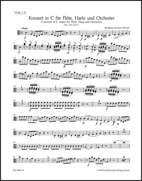 Mozart: Concerto for Flute, Harp and Orchestra, K. 299 (297c)