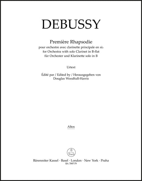 Debussy: Première Rhapsodie