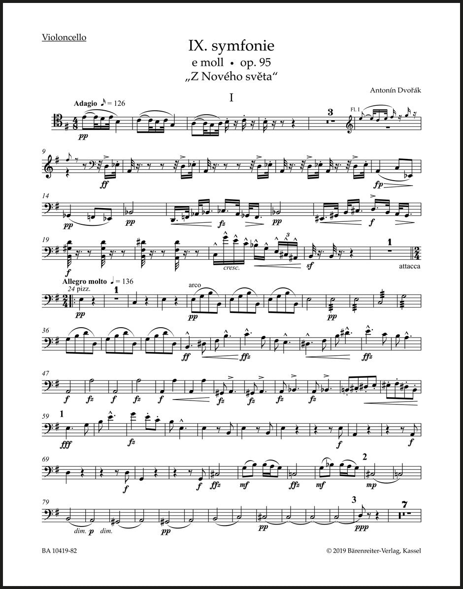 Dvořák: Symphony No. 9 in E Minor, Op. 95 – Barenreiter US