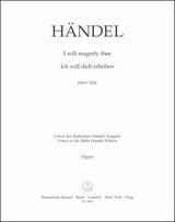 Handel: I will magnify thee, HWV 250b
