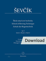Ševčík: School of Bowing Technique, Op. 2 - Book 2