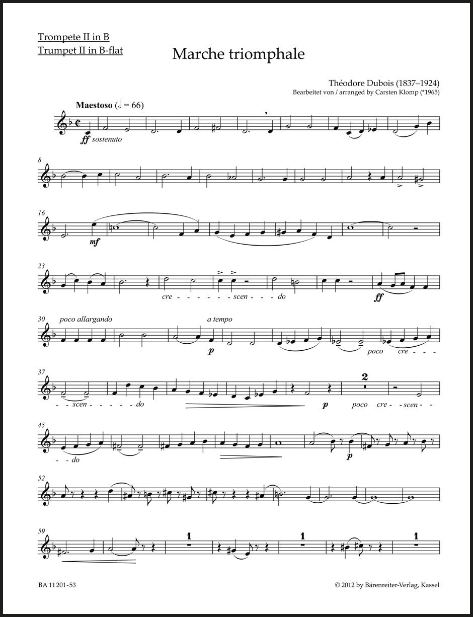 Dubois: Marche triomphale (arr. for organ & brass ensemble)