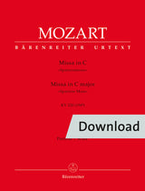 Mozart: Missa in C Major, K. 220 (196b)
