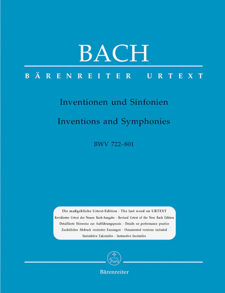 Bach: Inventions and Sinfonias, BWV 772-801