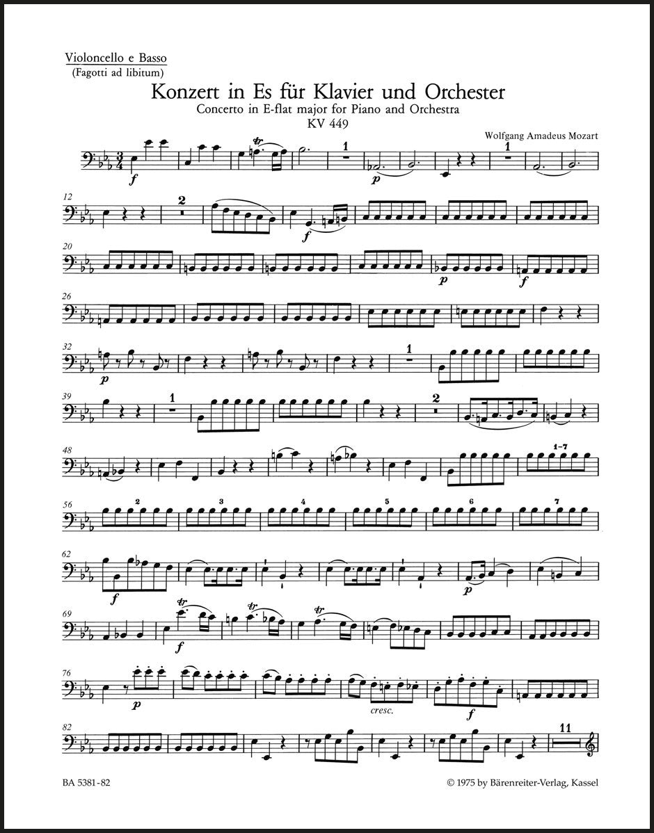 Mozart: Piano Concerto No. 14 in E-flat Major, K. 449