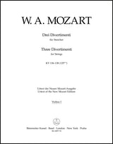 Mozart: Three Divertimenti, K. 136-138 (125a-c)