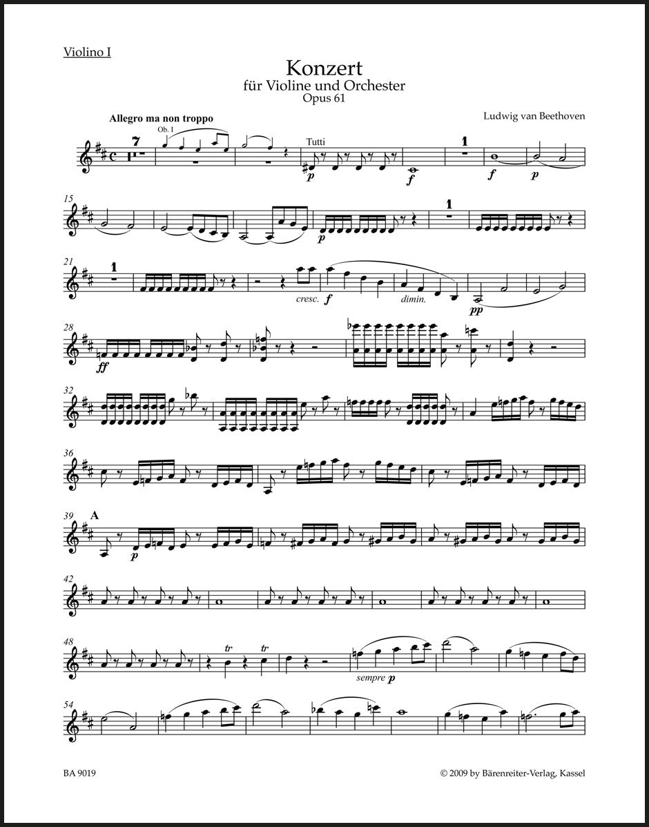 クラシック Beethoven: Violin Concerto, Op. 61 Amazon.com: Beethoven - Violin Concerto in D Major, Op. 61